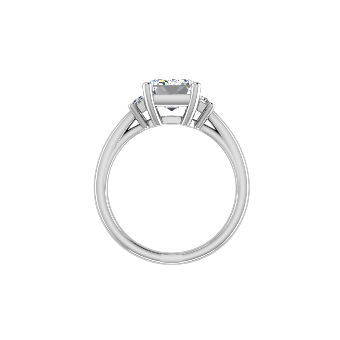 Korman Signature 'Jennifer' Emerald Three-Stone Engagement Ring